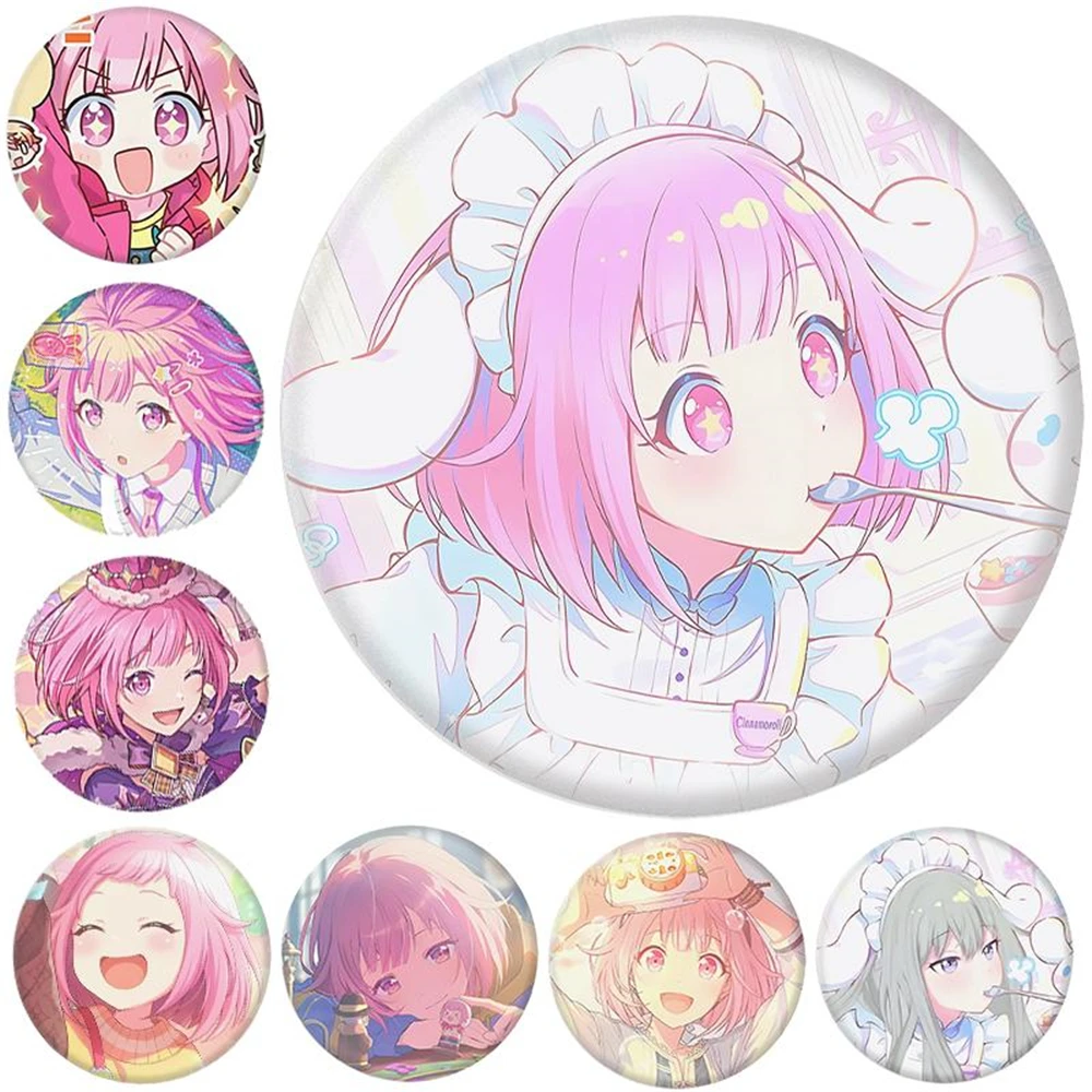 

58mm Anime Project Sekai‌ Colorful Stage PJSK Otori Emu Cosplay COSTUME Badge Pin SPTE Tinplate Brooch Prop Xmas Gift