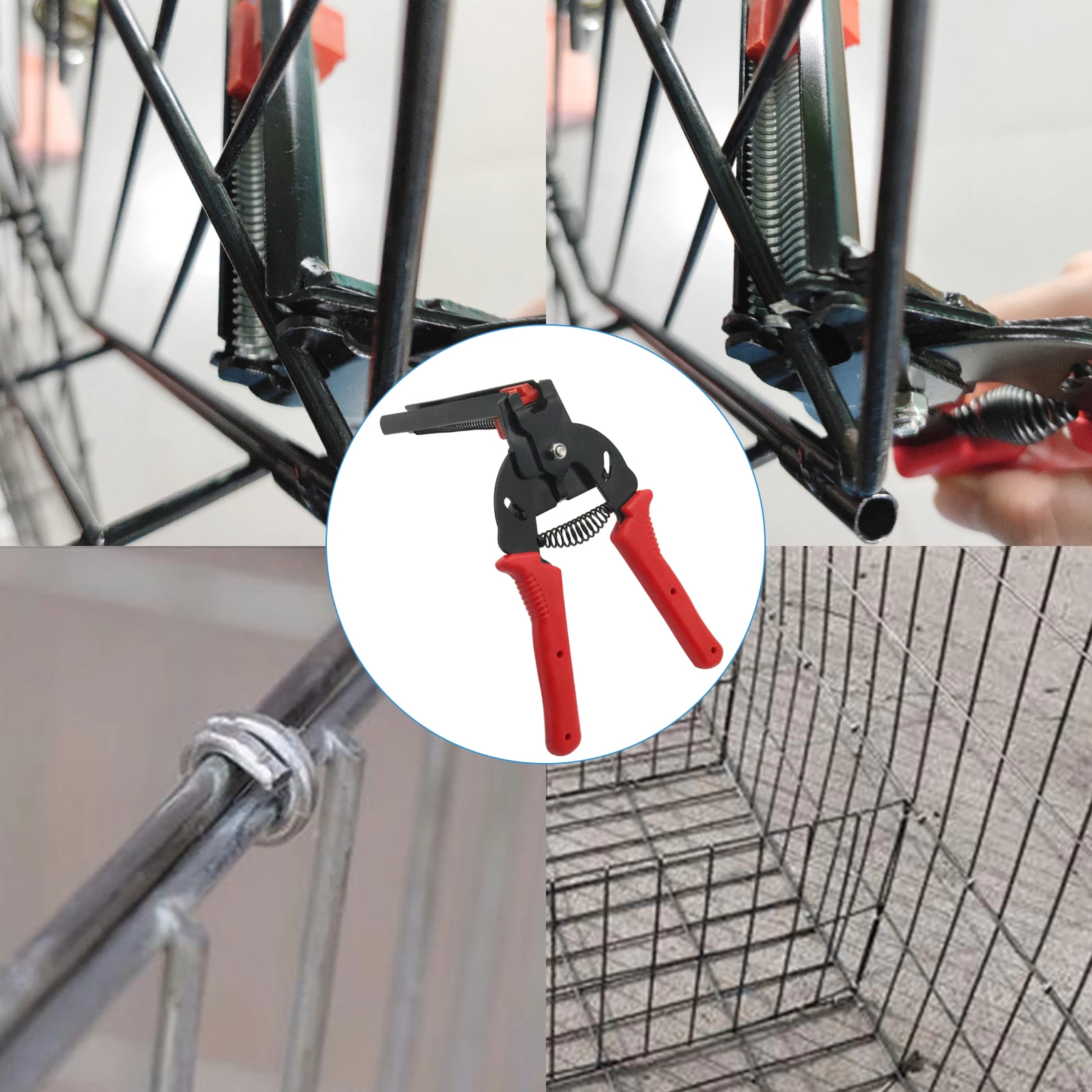 Gaiola de fixação braçadeira ligação gaiola empilhador aves gaiola alicate gaiola m unhas frango coelho raposa pássaro cão gaiola braçadeira kit instalação