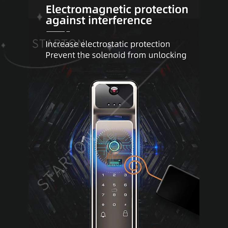 APP Face Recognition Lock Automatic Built-in Camera Electric Safety Intelligent  Fingerprint Door Locks Smart Locks