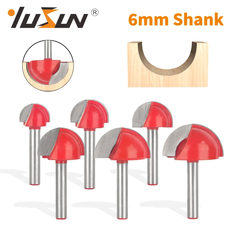 

YUSUN 1 шт., 6 мм, хвостовик, коробка, фреза, деревообрабатывающая фреза для дерева, торцевая фреза