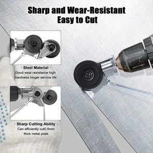 Aksesuar elektrikli kesme tahtası matkap, çift kafa, kesme aletleri ile ücretsiz kesme sac, demir, makas, delik delme 8 en çok satılan, makas-çift-no. 3