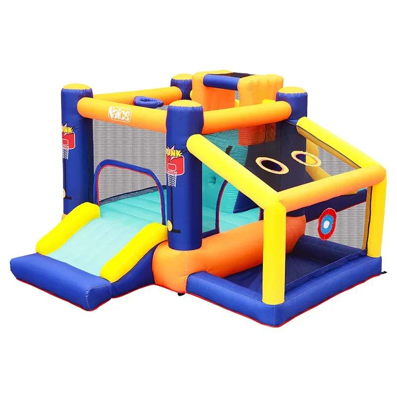 Inflatable castle family slide trampoline jumping bed kindergarten ball pool indoor and outdoor naughty castle