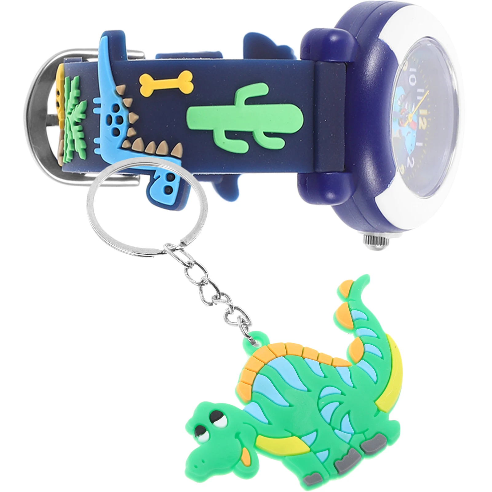 

Creative Cartoon Girls Children Cute Animal Design Lightweight Plastic Quartz Keychain Decorative Multipurpose Child for Kids