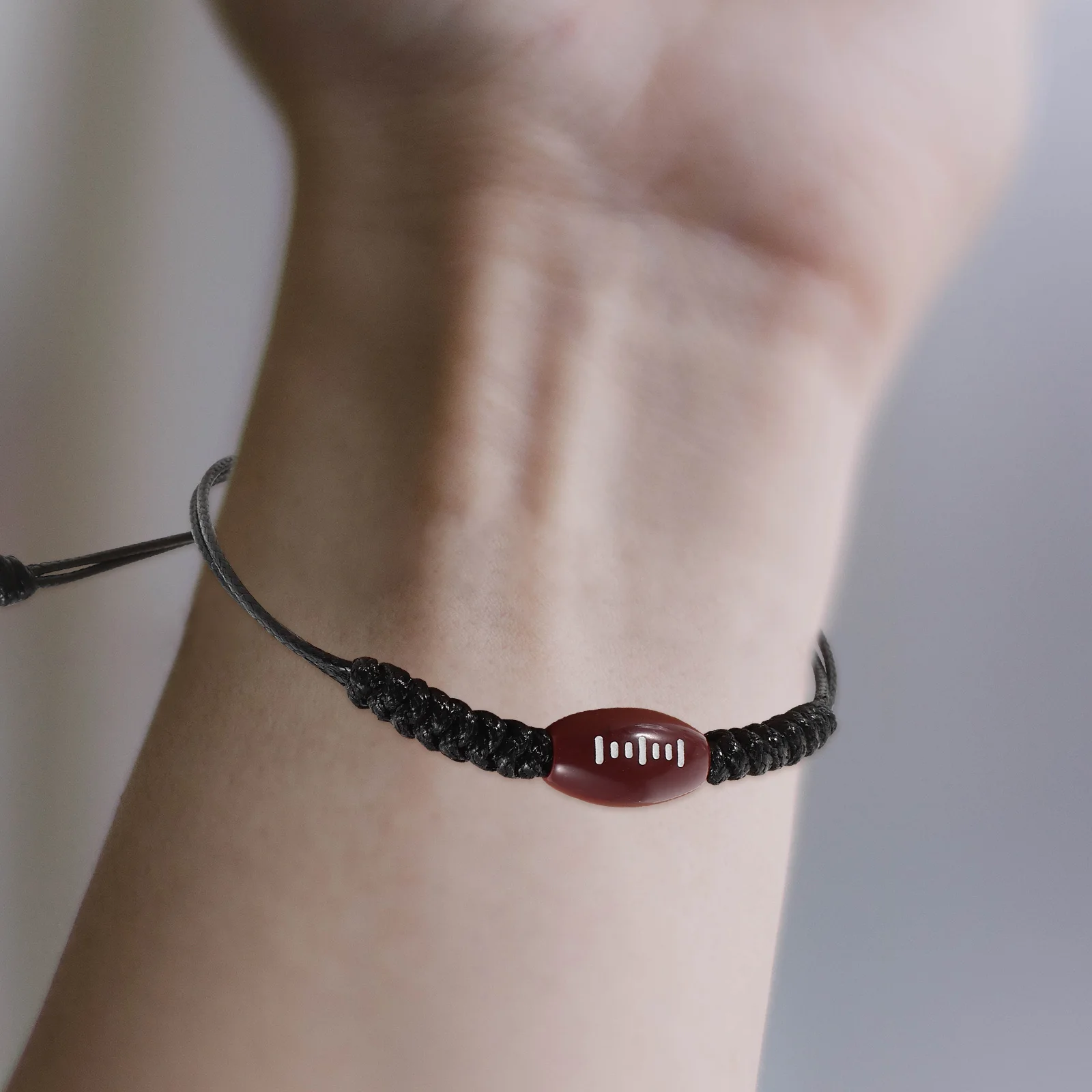 5Pcs Adjustable Polyester Rope Wristbands for Rugby Lovers Durable Material Versatile Design Daily Wear Special