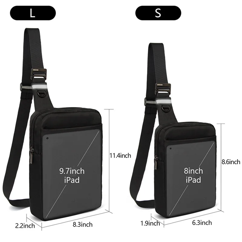 Tas dada Oxford uniseks tas bahu ponsel tahan aus perjalanan santai luar ruangan tas selempang selempang ringan pribadi