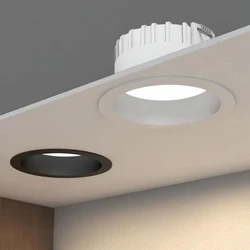 LED tavan floresan lamba 7W Ultra parlak oturma odası yatak ana ışık olmadan gömülü Anti parlama floresan lamba ev dekor için