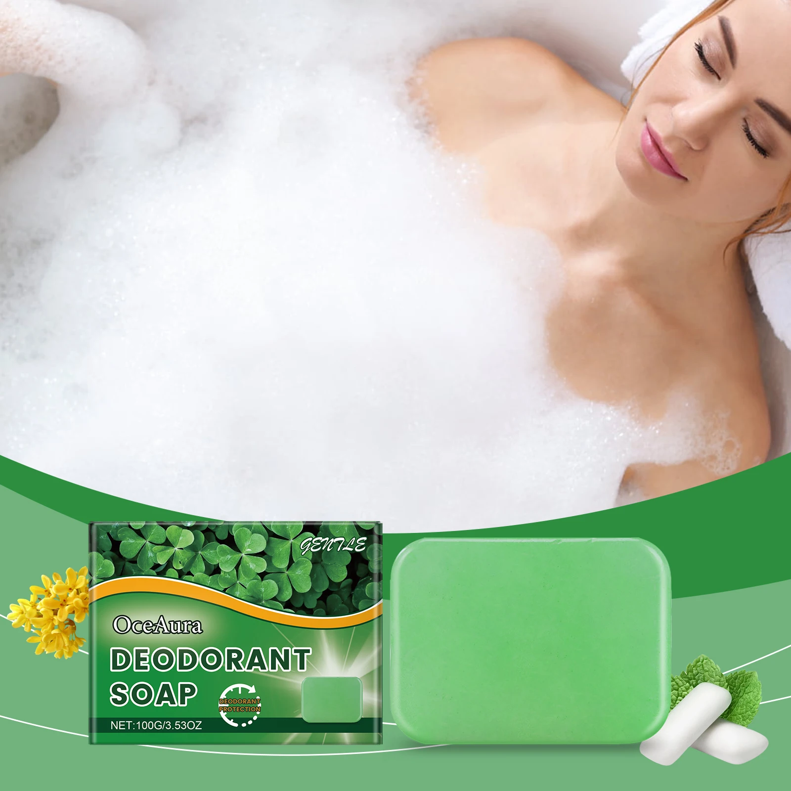 Body Bath Soap - Cleanses Body Skin, Eliminates Odors, Emits Fresh Fragrance & Creates Rich Lather