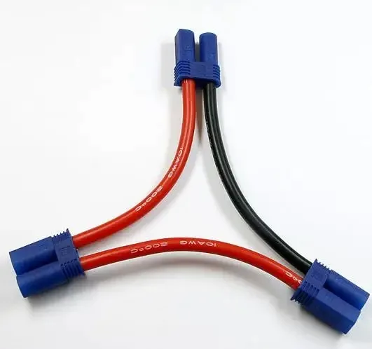 EC5 Series Connector 10AWG 2-male 1-female Serial Connection Cable 1pcs RC Battery Lipo Connector