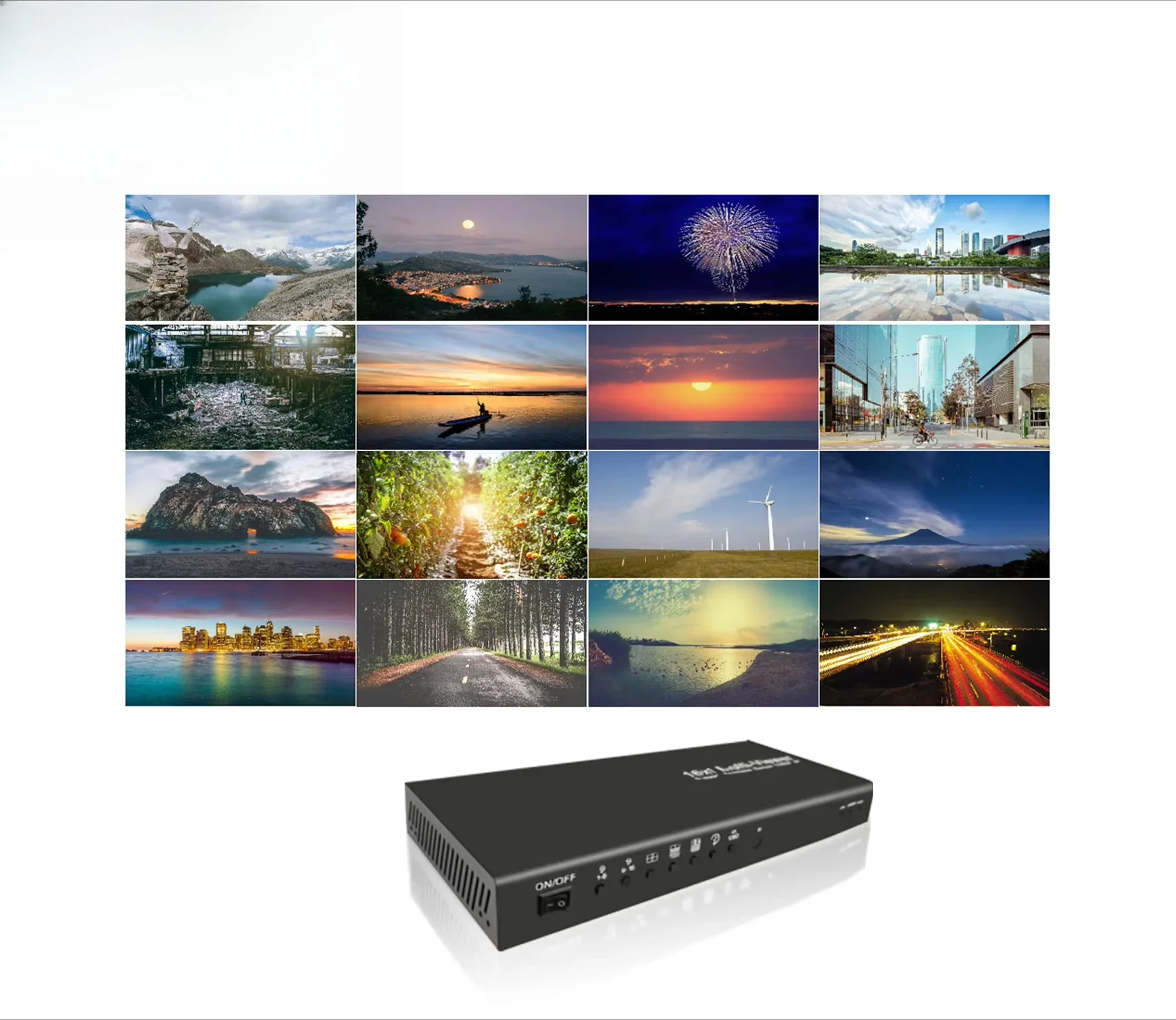 Bitvisus 16 X 1 Divisor 4K 8k Multi Visor HD Video Splitter