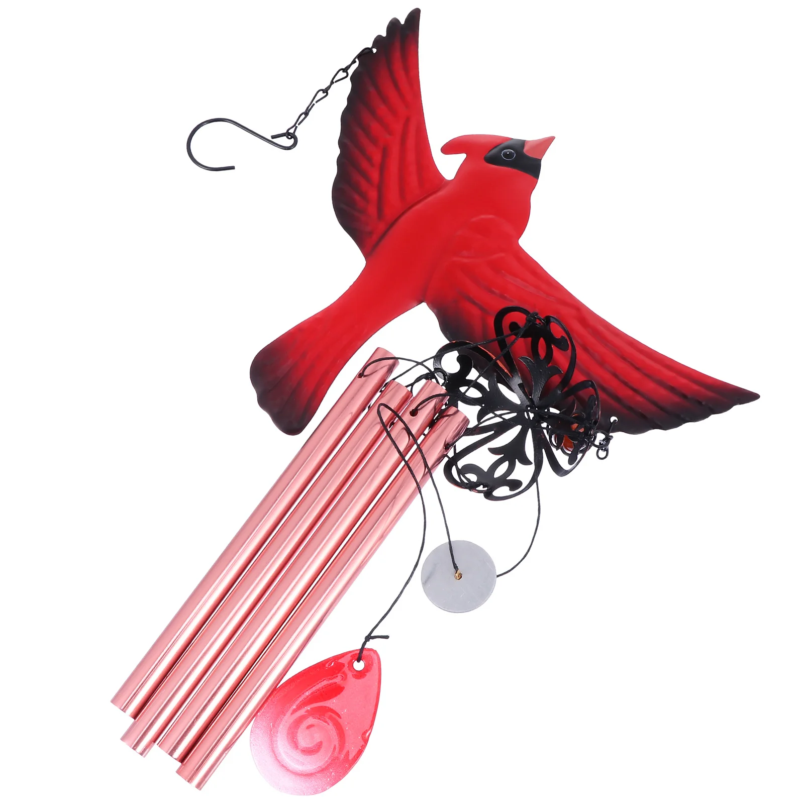 

1pc Creative Chime Decor Iron Hanging Bird Ornament Pendant For Window Decoration Iron Wind Chime Pendant Bird Wind