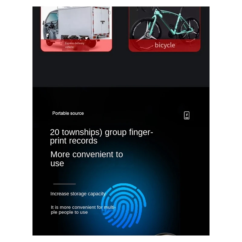 A39Q-Fingerprint Lock Electronic Lock Electronic Fingerprint Lock Padlock Outdoor Waterproof And Rust-Proof