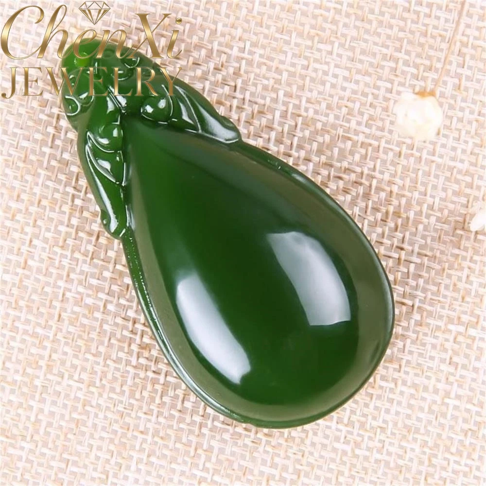 

High-End Hetian Jade Spinach Green Large Waterdrop Pendant Luxury Quality Fashion Fine Jewelry Exquisite Elegant Charms Mascots
