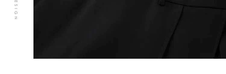 VIMLY Black Wide-Leg Pants 2026 Autumn Flowy Ankle-Length Side Zipper Detail Trousers Office Lady Commuter Fashion Bottoms A1738