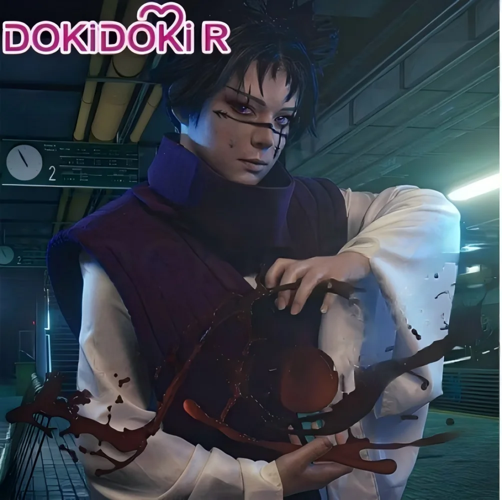 Image of Anime Choso Cosplay-Kostüm mit Weste, Halswärmer, Gürtel, weiße elastische Hose, Halloween-Choso-Kimono-Outfits für Party, Comic Con