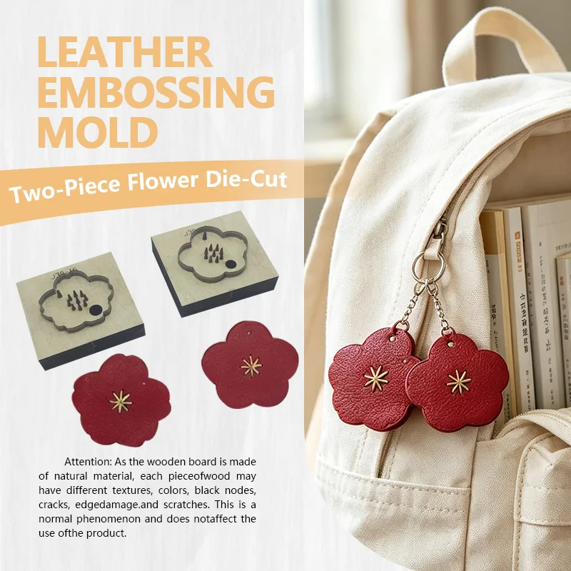 Leather Flower Two-Piece Set Knife Template Easy Material Cutting Simple Design High Durability