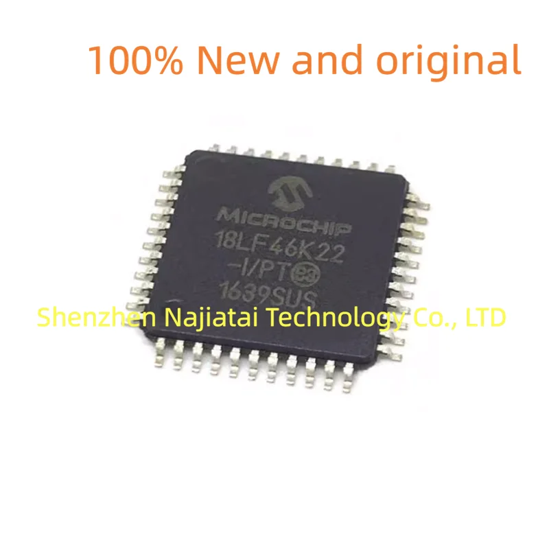 

10PCS/LOT 100% New Original PIC18F46K22-I/PT PIC18F46K22-I PIC18F46K22 18F46K22-I/PT 18F46K22 TQFP44 IC Chip