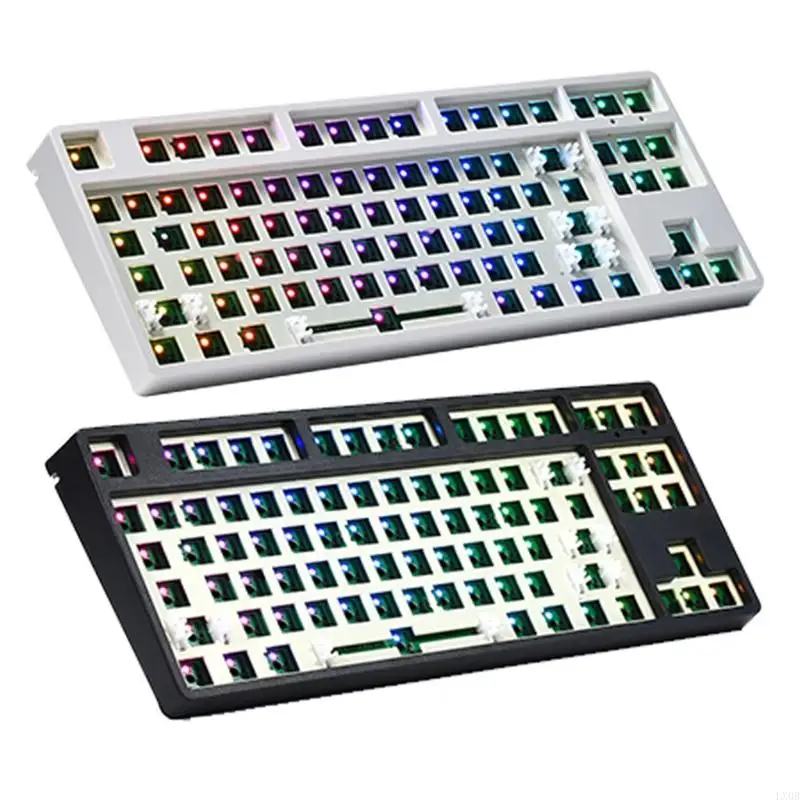 LX0B 87-Key Welding Programmable Type-C to USB BT 2.4G Customized Keyboard DIY