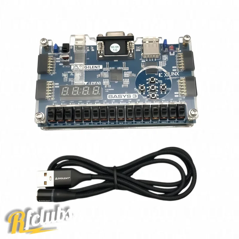 Digilent Basys 3 FPGA Evaluation Board Xilinx Artix-7 Model 410-183 for Education & Digital Logic Design