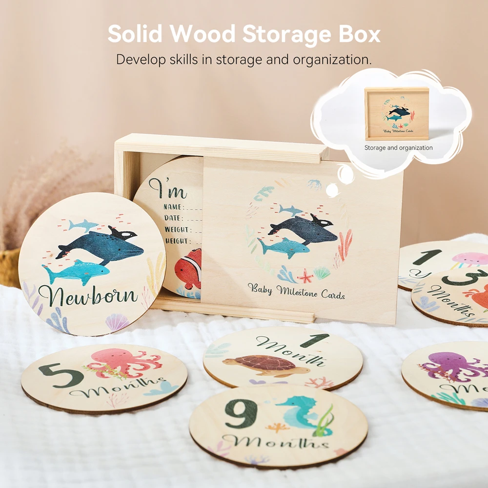 Рисунок 5 - Набор деревянных карточек для новорожденных