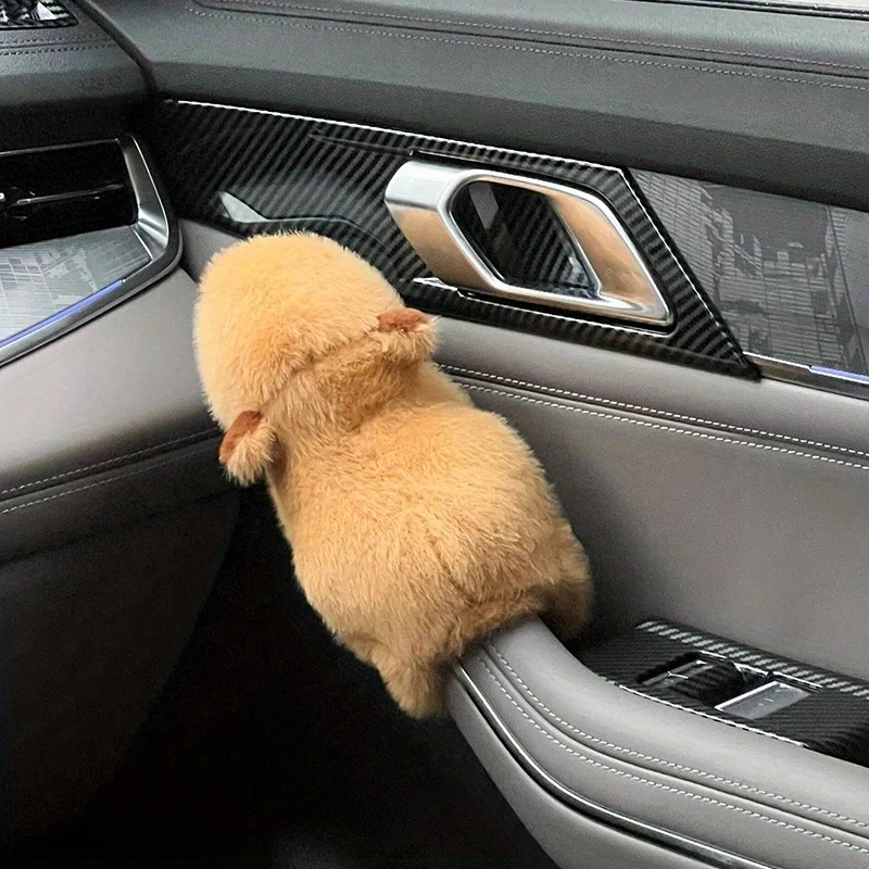 

1PC Capybara Plush Car Dashboard Decor - Cute Animal Center Console Ornaments for Vehicle Interior Accessories