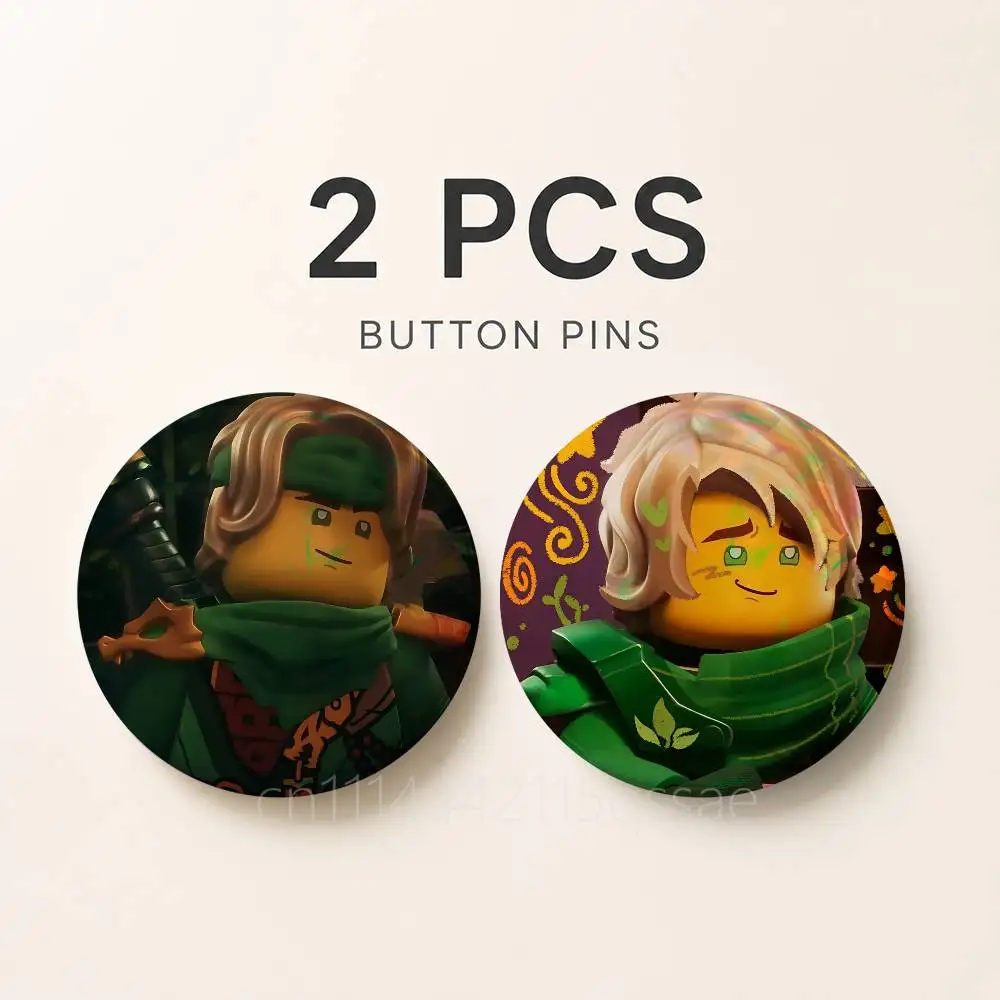 For Lloyd Garmadon 25/32/44/58/75mm Badges Tinplate Soft Button Pin Brooch Metal Badge Custom Accessories Hat Bag Lapel