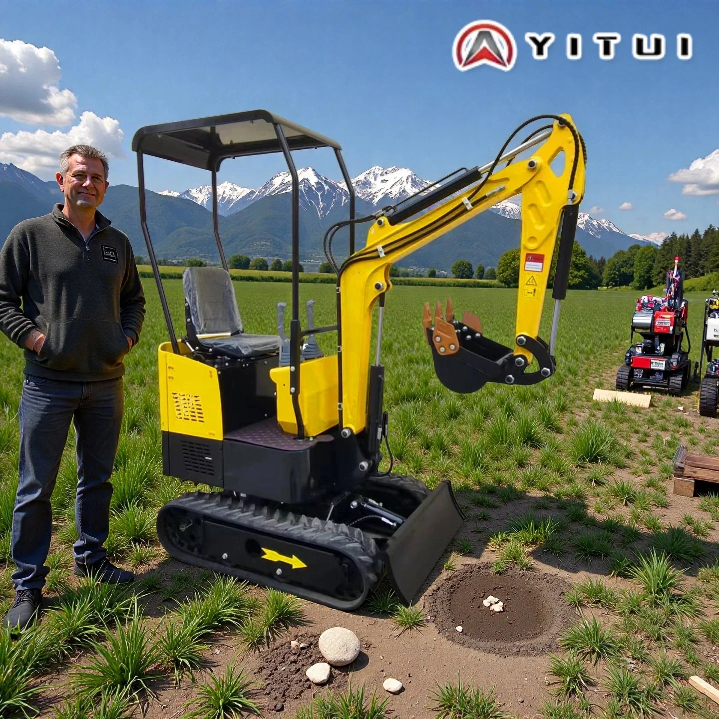 รถขุดขนาดเล็ก Epa Kubota 2 ตัน แบบกำหนดเองสำหรับการเกษตร รถขุดขนาด 1500 กก. ขายส่ง รถขุดขนาดเล็กสำหรับใช้ในบ้าน