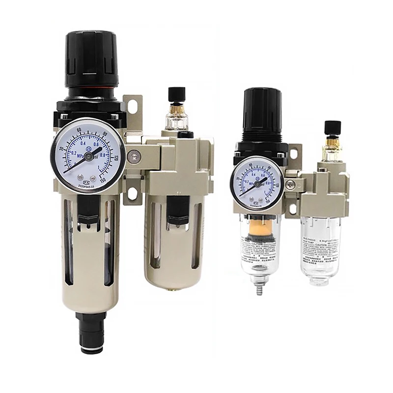 

Водоотделитель масла AC2010-02/3010-03/4010-04 Ручной автоматический дренажный тройной фильтр 3000/5000 с регулирующим давлением воздуха