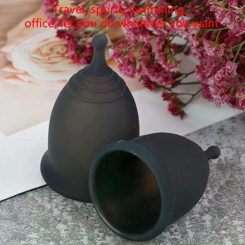 /YOV/Colorful Menstrual Cup  Grade Silicone Sterilizing Cup Women Lady Menstrual Period Cup Feminine Hygiene Products 1PC