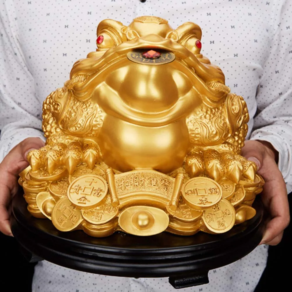 

Office Toad Decoration Figurine Money Decorations Figurines Home Chinese Frog Statue Ornaments