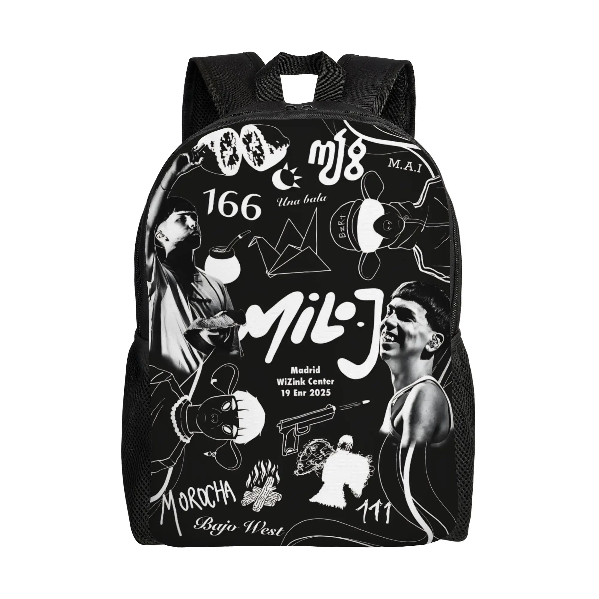 

Rapper Milo J Backpack for Men Women Cool High School Business Daypack Laptop Computer Shoulder Bag Sports