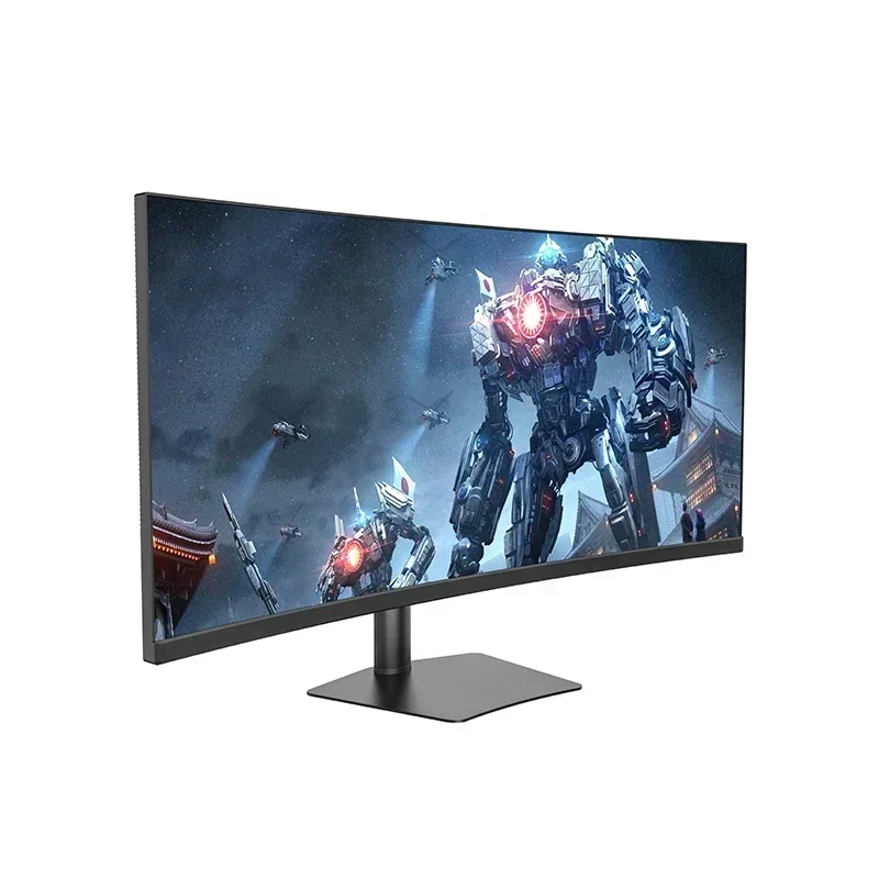 Desktop 37Inch 100Hz 4K IPS Panel Ultrawide 2300R Curved Computer Gaming Monitor With Lifting Base