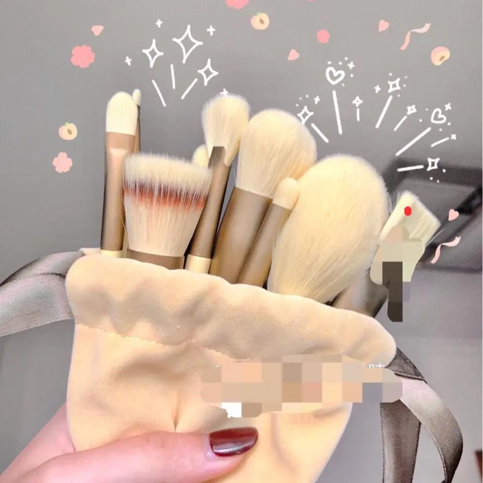 Ensemble de pinceaux de maquillage pour femmes, 13 pièces/lot, ombre à paupières, fond de teint, poudre cosmétique, mélange de Blush, outil de maquillage de beauté, livraison directe
