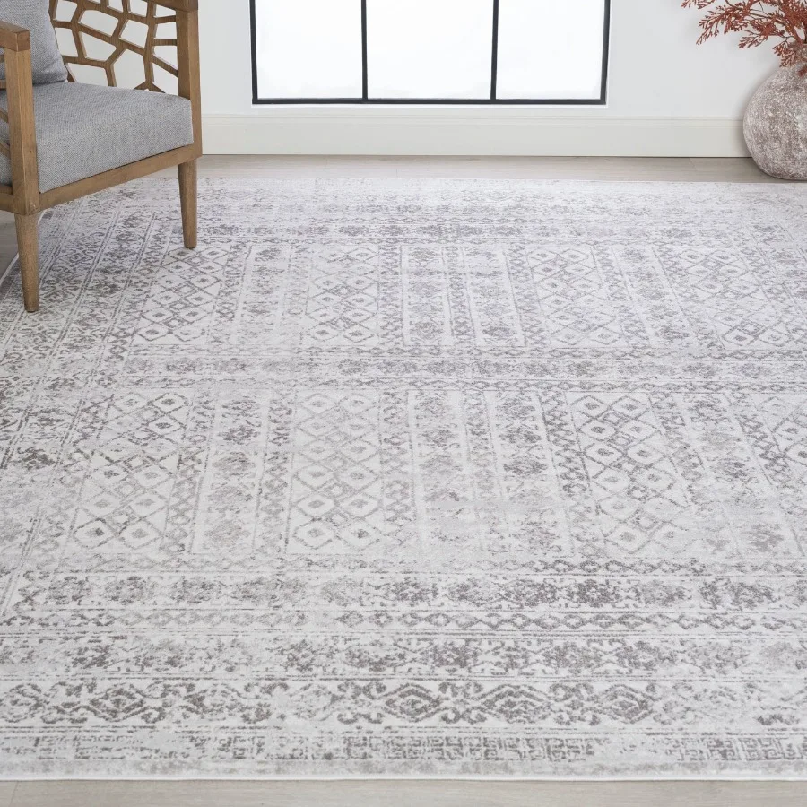 5x7 Modern Gray Area Rugs for Living Room Bedroom Rug Dining Room Rug Indoor Entry or Entryway Rug Kitchen Rug Alfombras para S