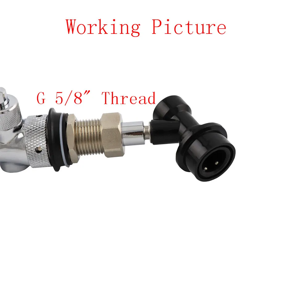 Beer Faucet Tap Quick Disconnect Adapter Ball Lock Pin Lock Connector For Homebrew Beer Dispenser Tap