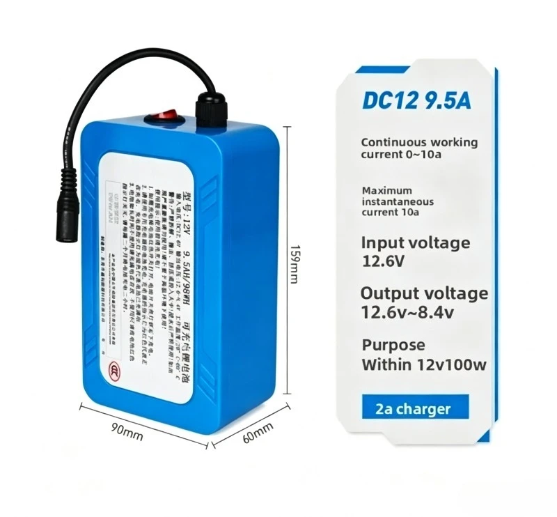 Special Large-capacity Lithium Battery for Inflatable Clothing and Doll Accessories