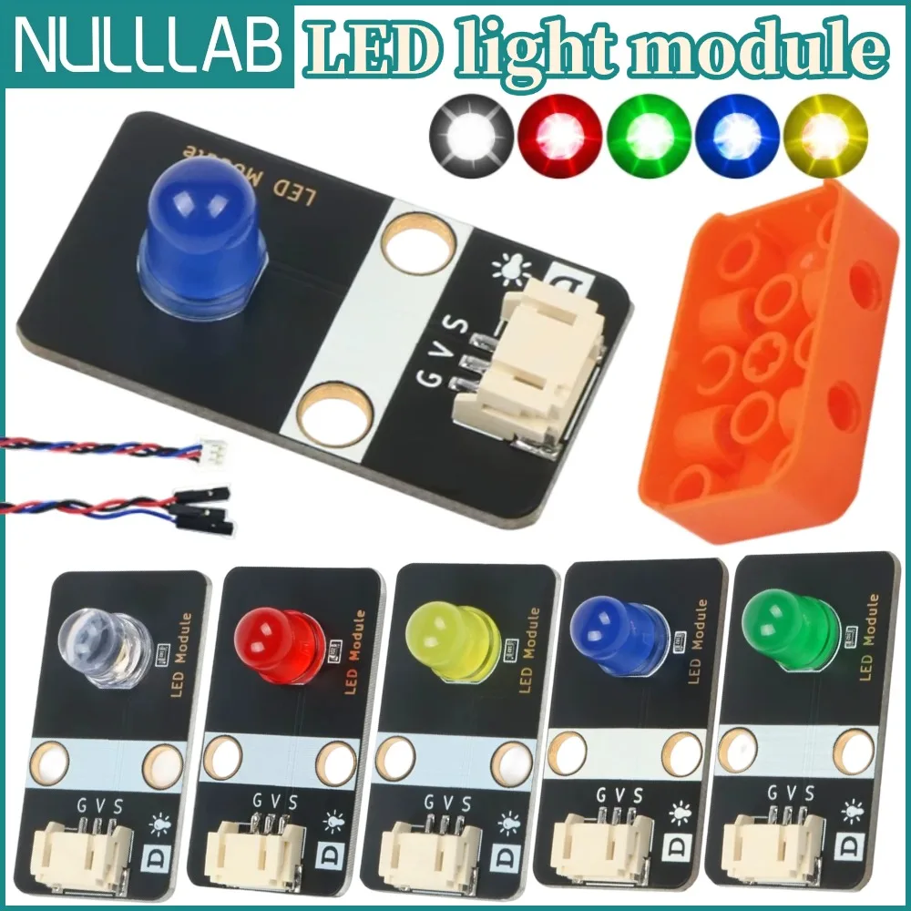 Multi-color LED Indicator Module High Level Trigger Lighting with Building Block Housing & PH2.0 Interface DIY Electronic