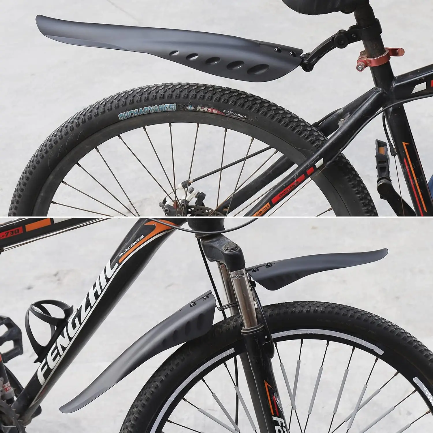 Adjustable MTB Bike Fender Set Front Rear Bicycle Mudguard Anti‑Mud Splash Protector For 26/27.5/29 Inch Mountain Bike Cycling P