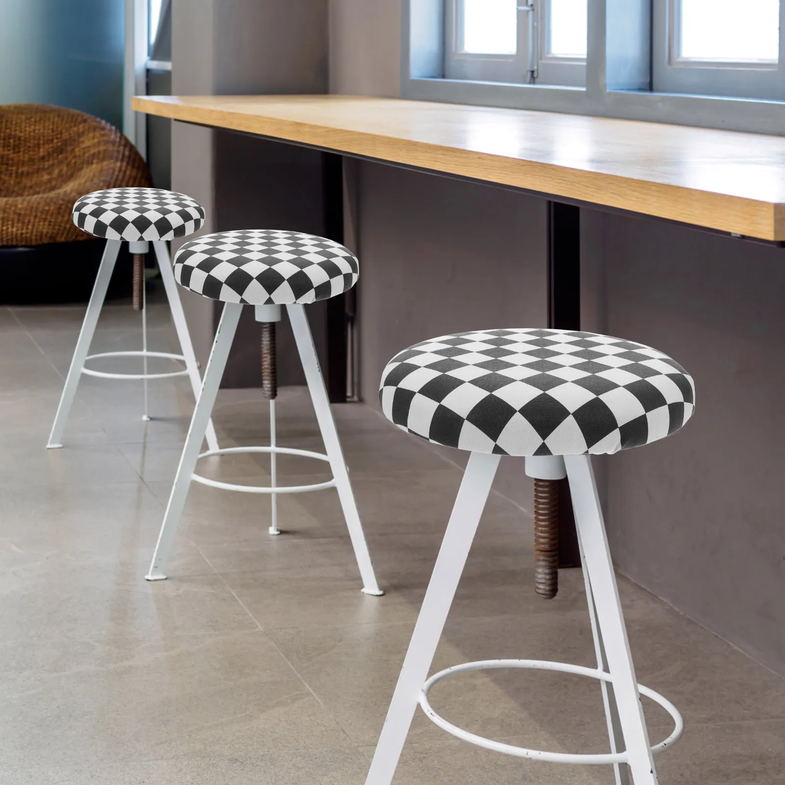 

PU Bar Stool Replacement Seat Round Soft Cushion Seat Panel for Home Office Bar Chair Seating Part Round Stool Panel