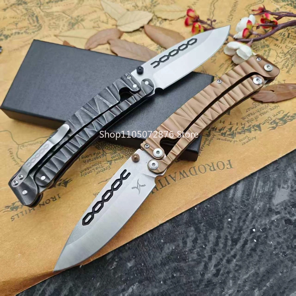 

Multifunctional Outdoor Pocket Folding Knife Camping Adventure Hiking D2 Blade Backpacking Cutting Tools 420 Steel Handle