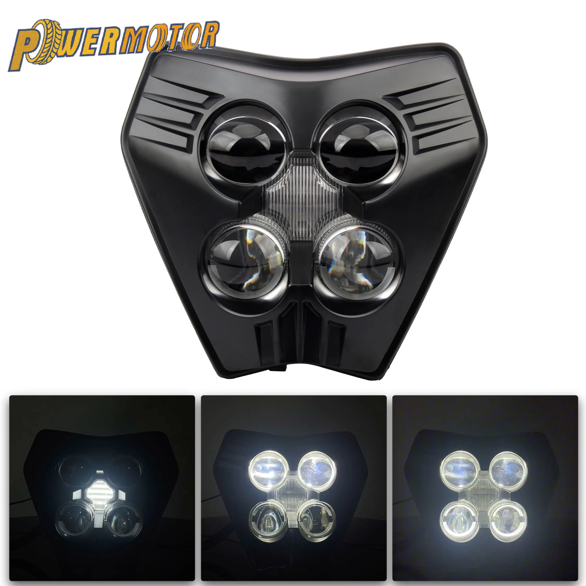 

for KTM EXC SX MX 250 300 450 2024 Motorcycle LED Headlight Enduro Fairing Motocross Headlight Accessories Supermoto Dirt Bike