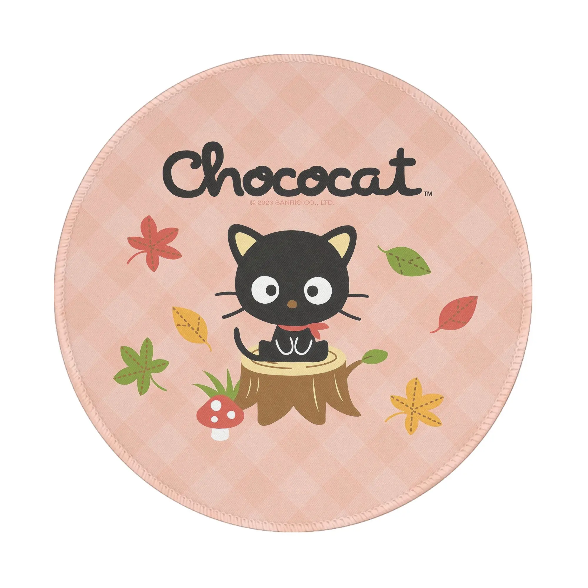 Chococat Ronde Mini Muismat Tapijt Antislipmat Desktop 8in Game Computer Mat Gaming Rubberen Muismat