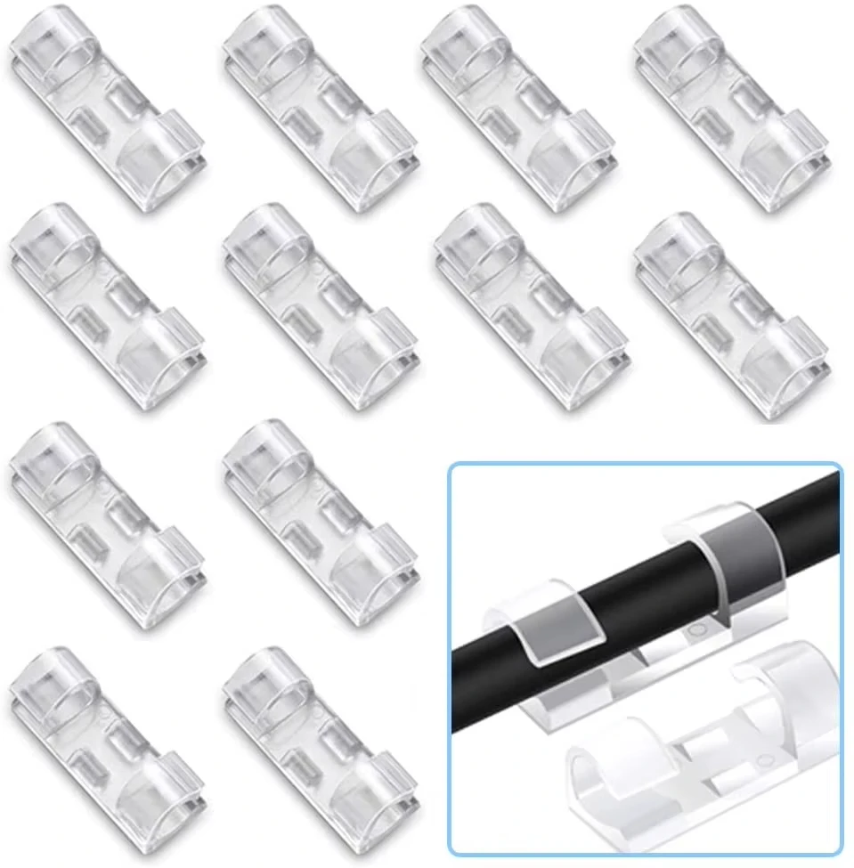 Desktop wire organizer, office mobile phone charging, data cable winder; cable organizing clip, headphone cord fixer, clip fixer