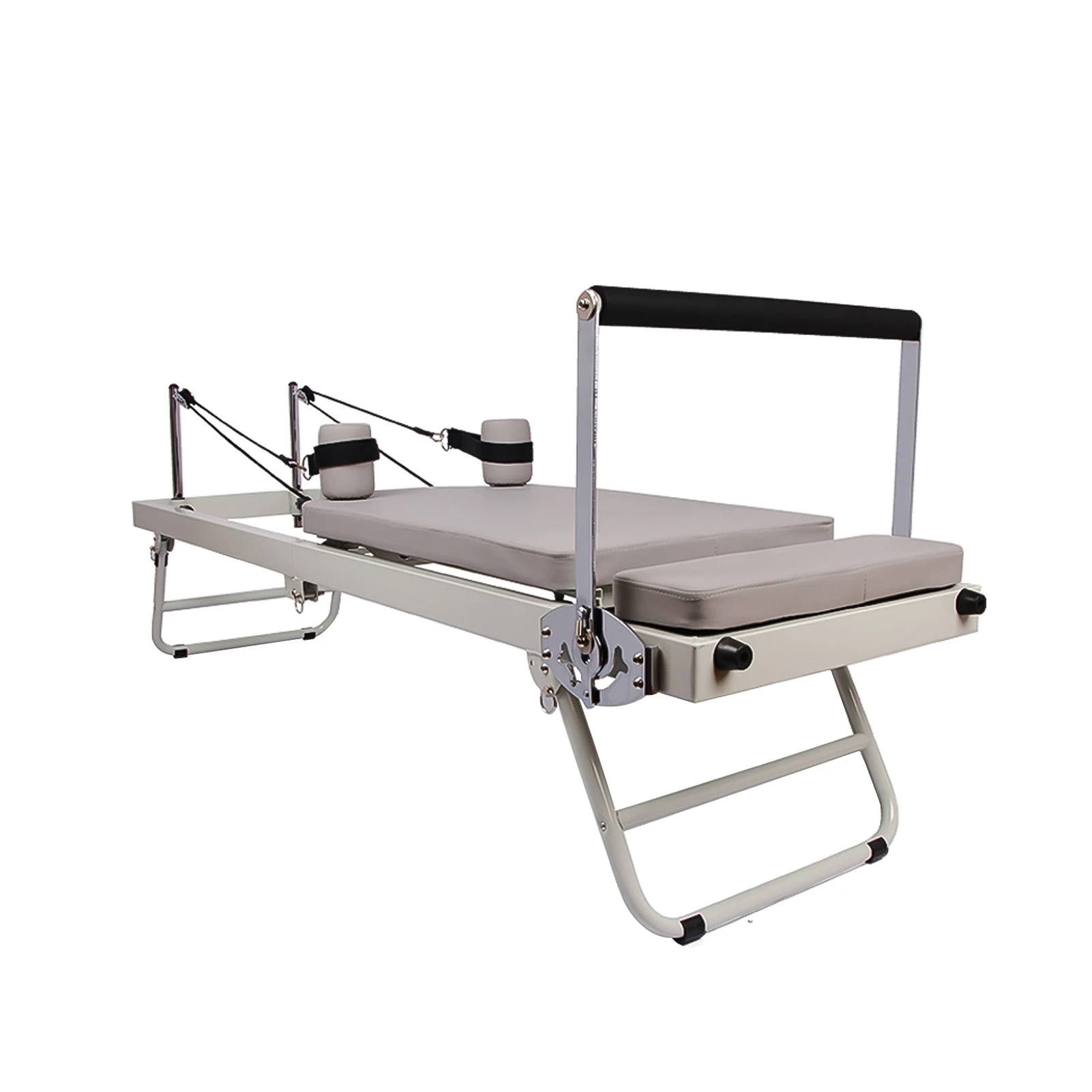 

77.5in Reformer Pilates Machine, Pilates Reformer with Alloy Springs Resistances for Beginner, Up to 300 Lbs Weight Capacity