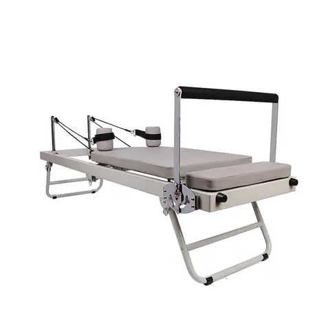 77.5in Reformer Pilates Machine, Pilates Reformer with Alloy Springs Resistances for Beginner, Up to 300 Lbs Weight Capacity
