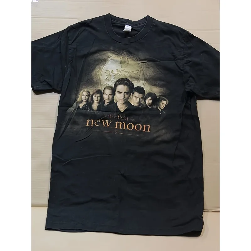 Trendy Street Twilight Crescent T-shirt Street Style T-shirt Men's T-shirt Summer New Style Suitable for Both Men and Women