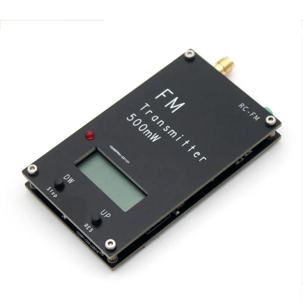 2000M 0.5W FM Transmitter Frequency LED display Stereo Digital 88M-108MHz FOR DSP Radio broadcast Radio Station Receiver