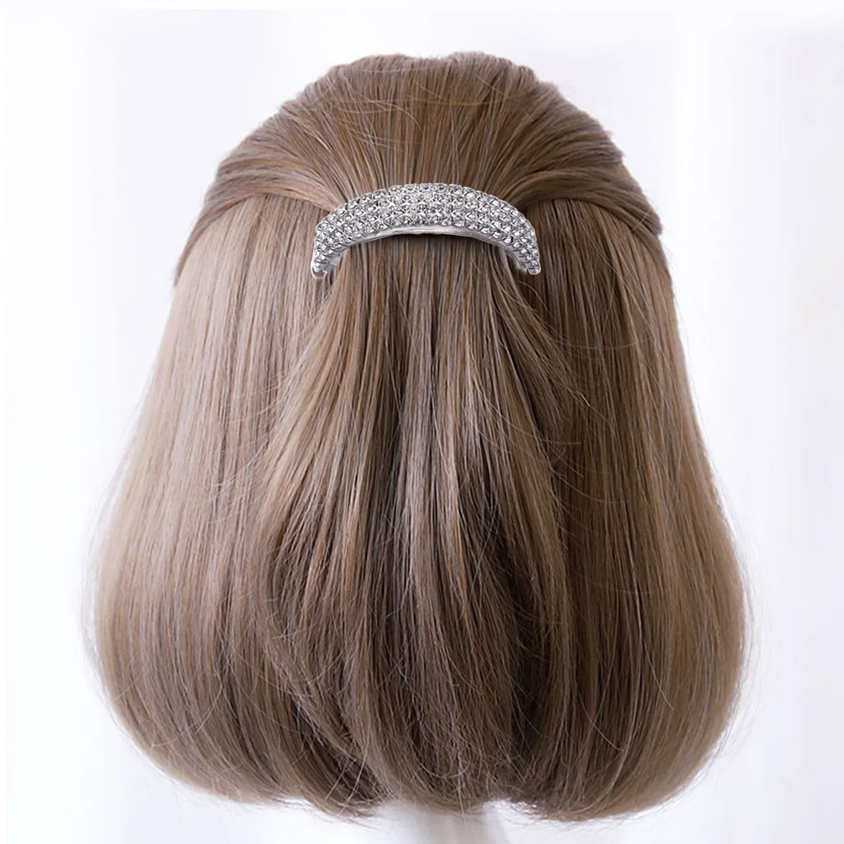 

2 шт., заколки для волос с кристаллами, короткие заколки из серебряного сплава, элегантные заколки для волос для женщин и девочек, свадебная вечеринка, повседневные модные аксессуары