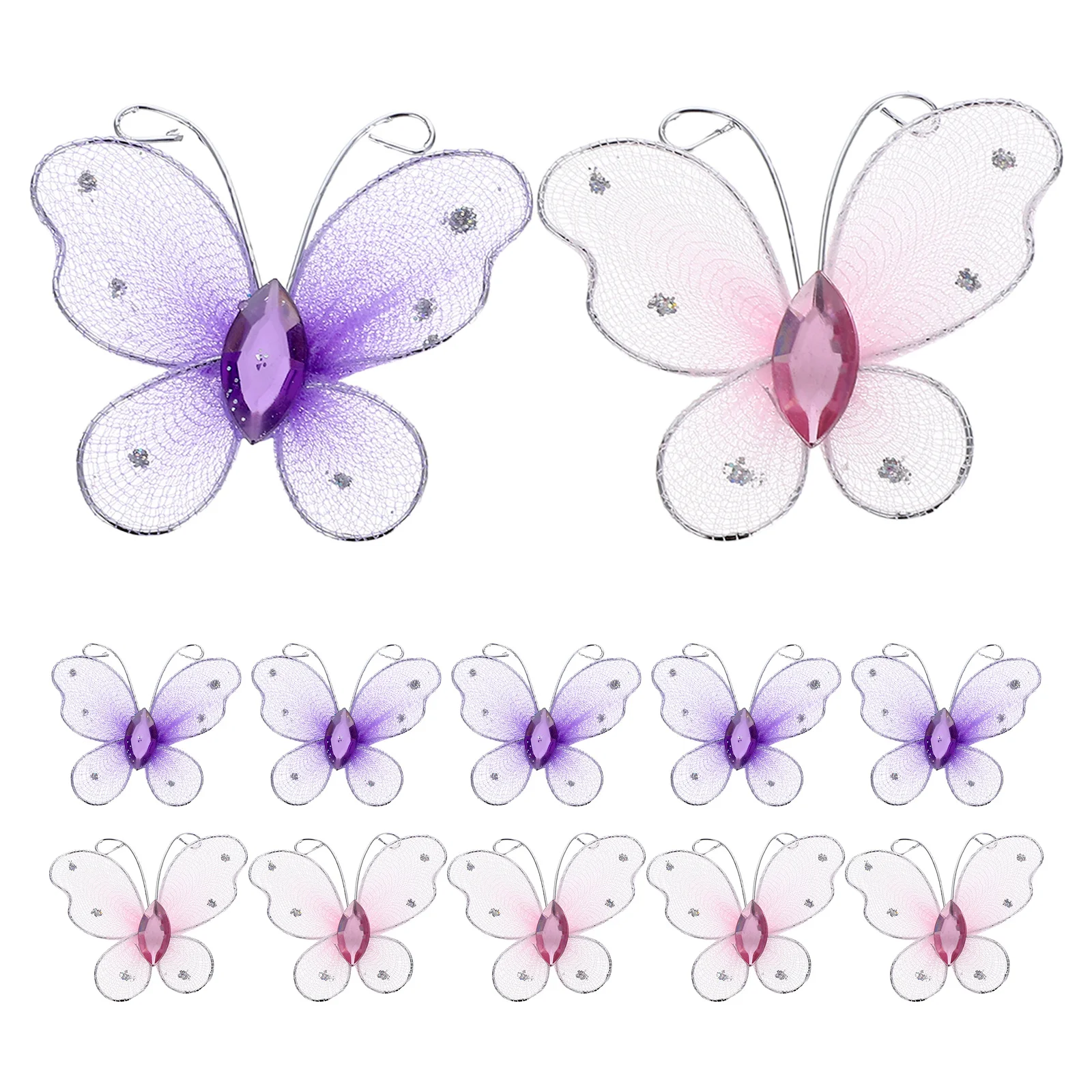 

50Pcs Glitter Rhinestone Metal Butterflies 3D Wedding Table Scatter Party Decorations DIY Craft Home Decor Supplies