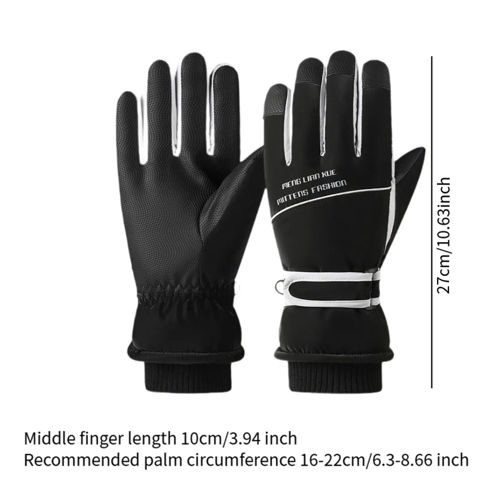 Winter Warm Gloves Thermal Mittens for Work Snowboarding Outdoor Activities