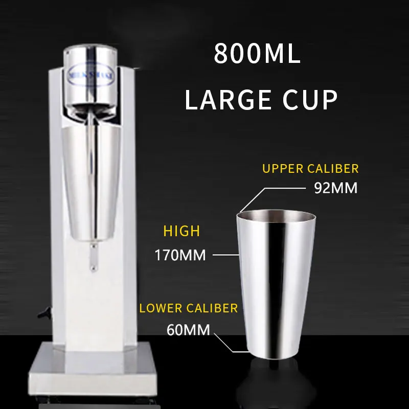 Single Head Milkshake Machine Snowstorm Machine Milk Tea Shop Electric Milk Foamer Commercial Milk Tea Blender